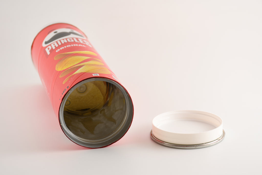 Cachette secrète dans une boîte de chips