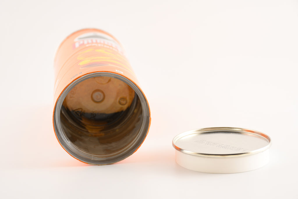 Cachette secrète dans une boîte de chips