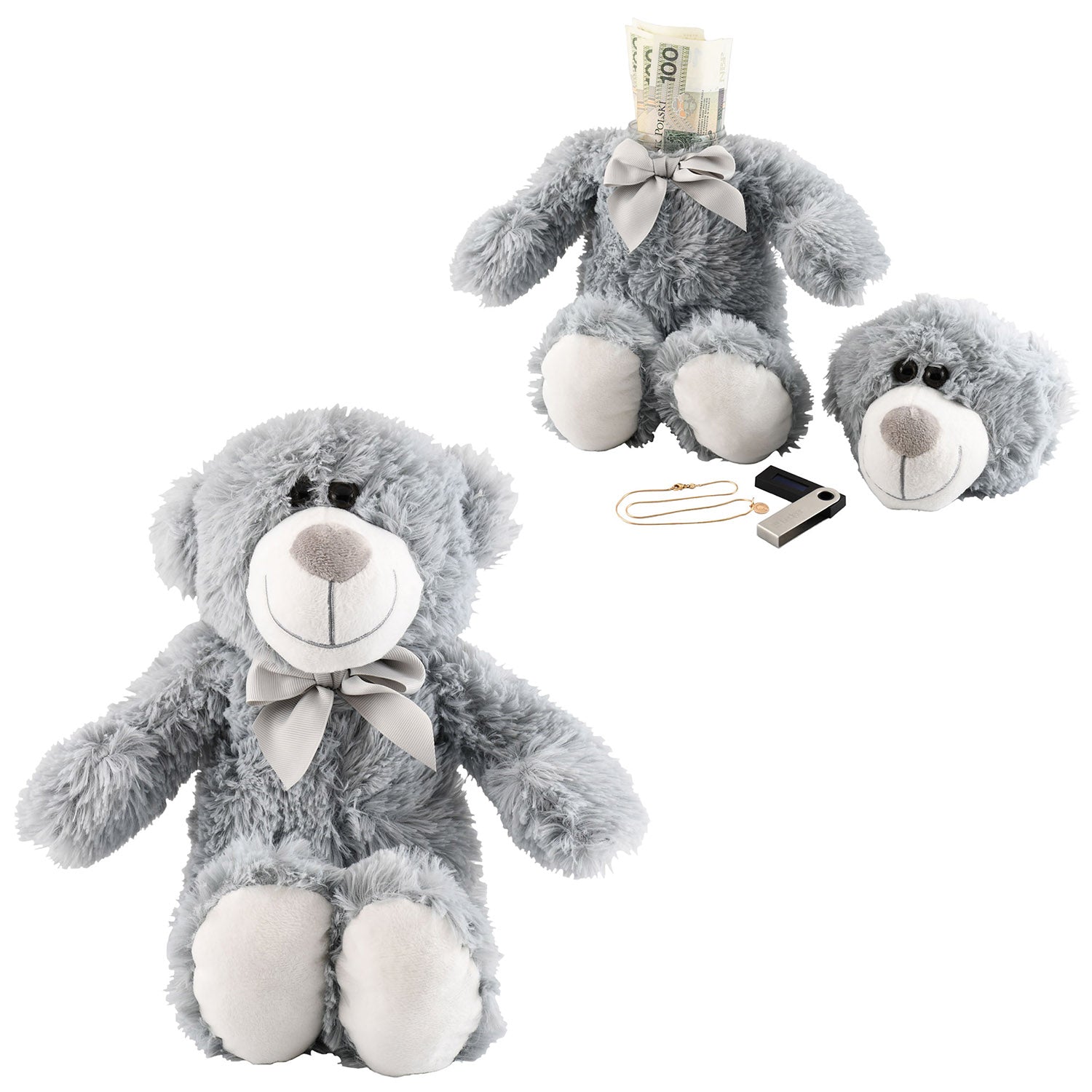 Secret Stash - Plush teddy bear mascot